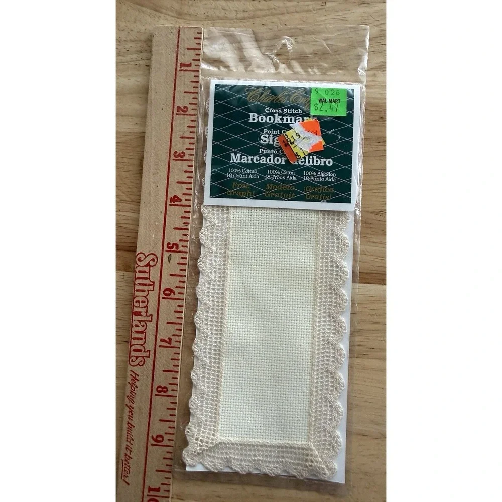Charles Craft‎ Lace Edged Bookmark 18 Count Aida 3
